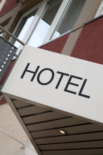 istock Hotel Sign at Entrance 1167169010