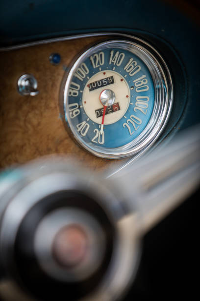 istock Speedometer on a vintage car's dashboard 1167178707