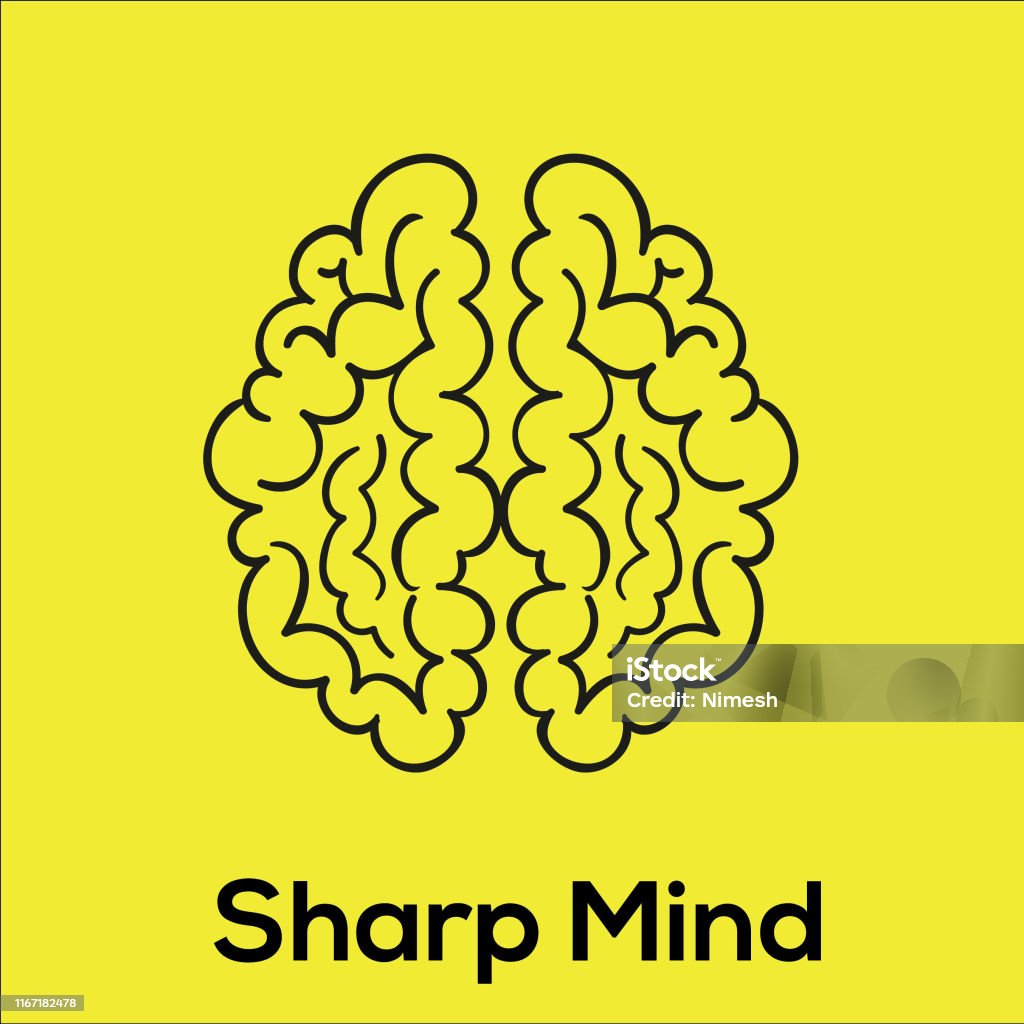 Mind Is Sharp Sharp Mind Vector Design Illustration Stock Illustration - Download ...