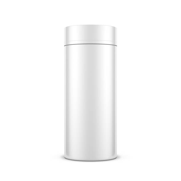 istock White Tube Tin can Mockup isolated on white 1167183766