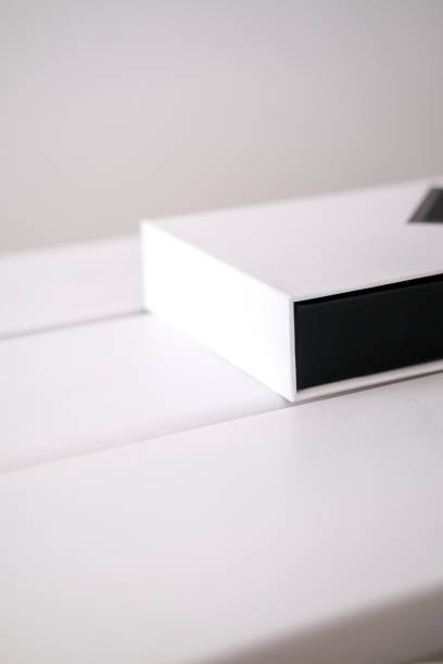 istock Beauty product packaging boxes in white and black 1167183929