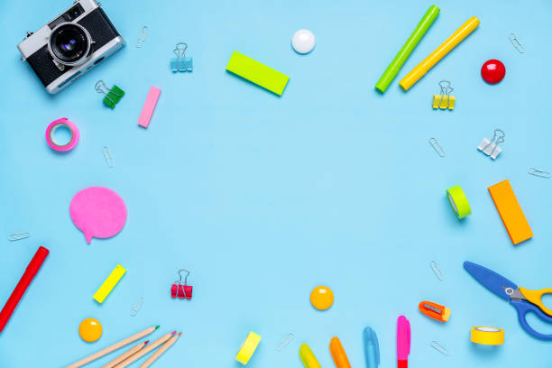 istock Colorful stationary in concept creative school work 1167185866