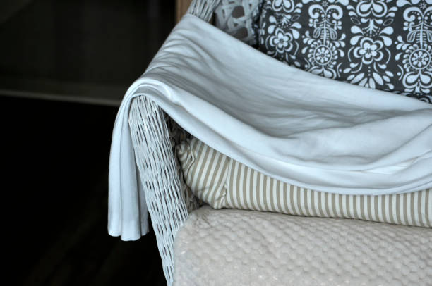 istock White short skirts on the rattan sofa chair 1167193928