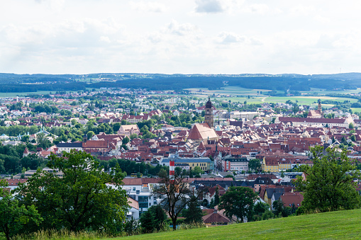 Panorama de la ciudad Amberg en Baviera Alemania photo
