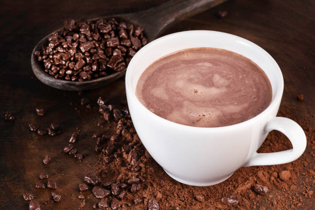 Chocolate Hot Drink Hot Chocolate, Cocoa Powder, Chocolate, Part Of, Hot Drink hot chocolate photos stock pictures, royalty-free photos & images