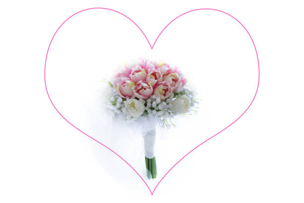Bride holding wedding bouquet