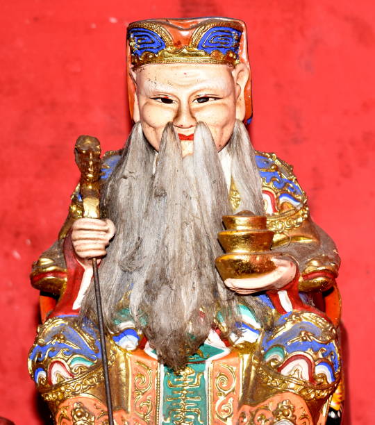 istock Traditional Chinese god statue at a shrine 1167204208