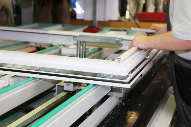 istock Aluminum and PVC Window production 1167206935
