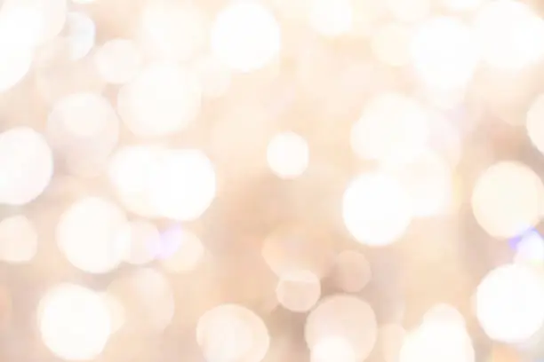 Photo of abstract blur image background of bokeh crystal light chandelier
