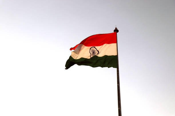 istock Indian flag waving in the wind. 1167213139