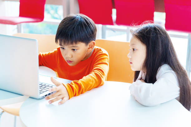 istock Asian Children Using laptop at international school 1167217621