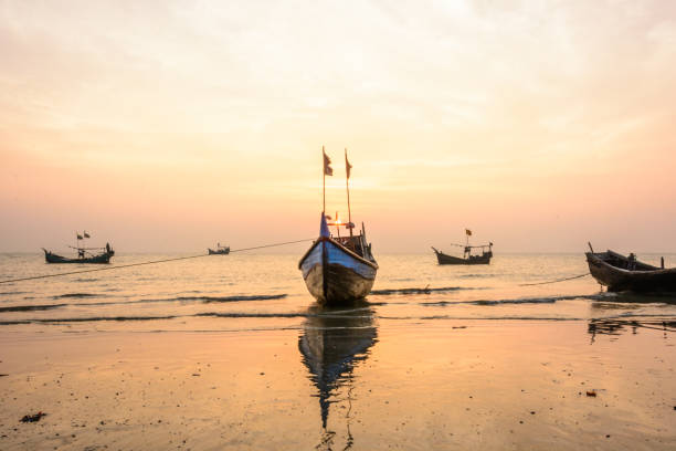 istock Wooden fishing boat 1167217675