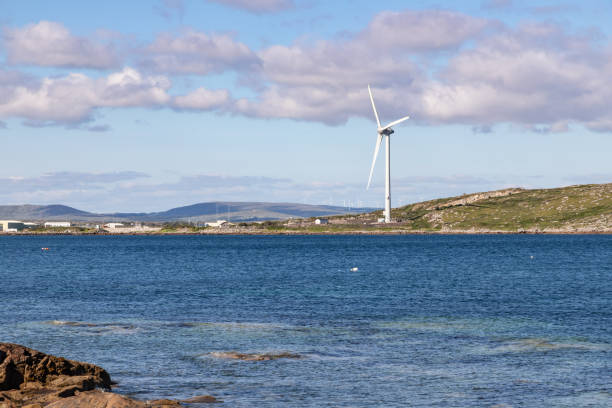 istock Sunny day in beach and Eolic power in Carraroe 1167220527