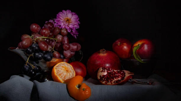 istock Still Life - Pomegranate and Grapes Baroque Style 1167233508