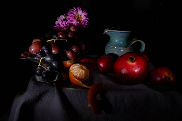 istock Still Life - Pomegranate and Grapes 3 Baroque Style 1167233530