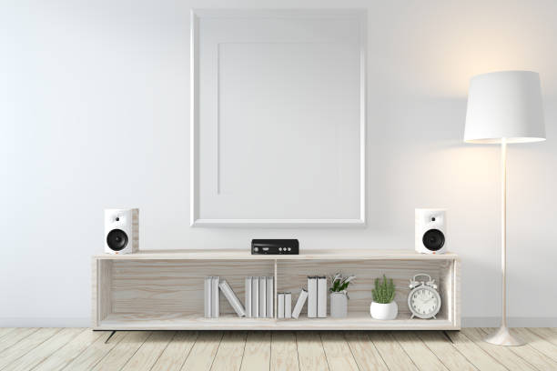 istock Frame on Cabinet zen style on modern zen room and decoration.3D rendering 1167237989