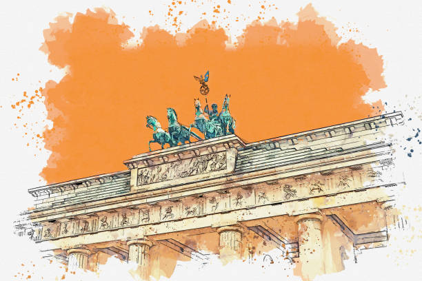 istock Illustration of the Brandenburg Gate 1167243351