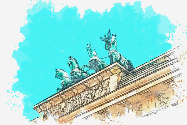 istock Illustration of the Brandenburg Gate 1167243677