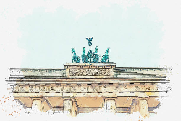 istock Illustration of the Brandenburg Gate 1167244367