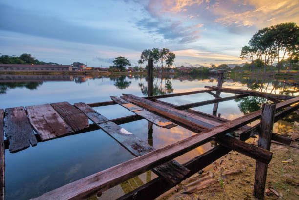 istock Beautiful sunset at Kampung Temiang in Ipoh, Malaysia 1167244831