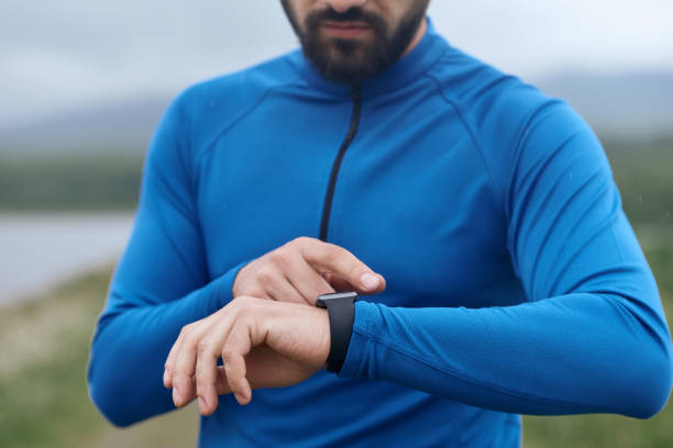 istock Man with smart watch during outdoor work out 1167245155