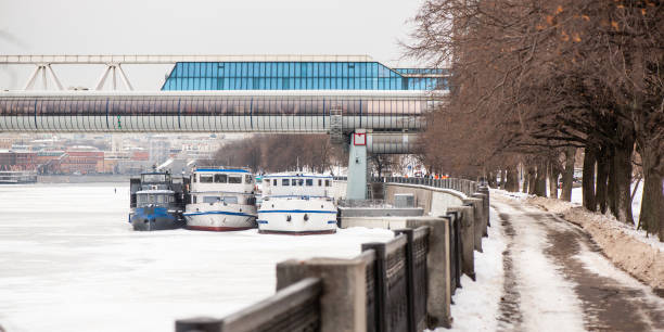 istock Ship at Moskva river in Winter 1167253075