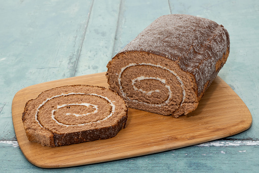 A Chocolate Swiss roll