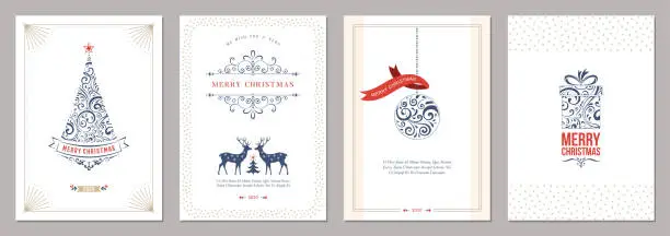 Vector illustration of Christmas Greeting Cards_02