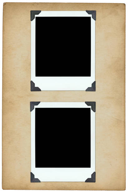 istock Two photos on stained card background 116726153