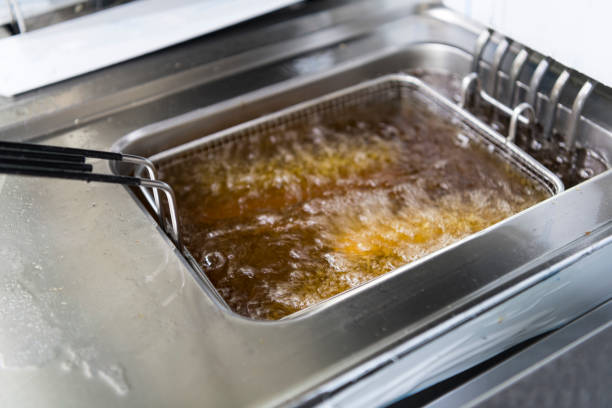 French Fries, Commercial Kitchen, Cooking Oil, Fried, Bubble, Prepared Potato