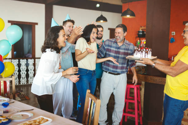 istock Family preparing a surprise birthday party 1167265865