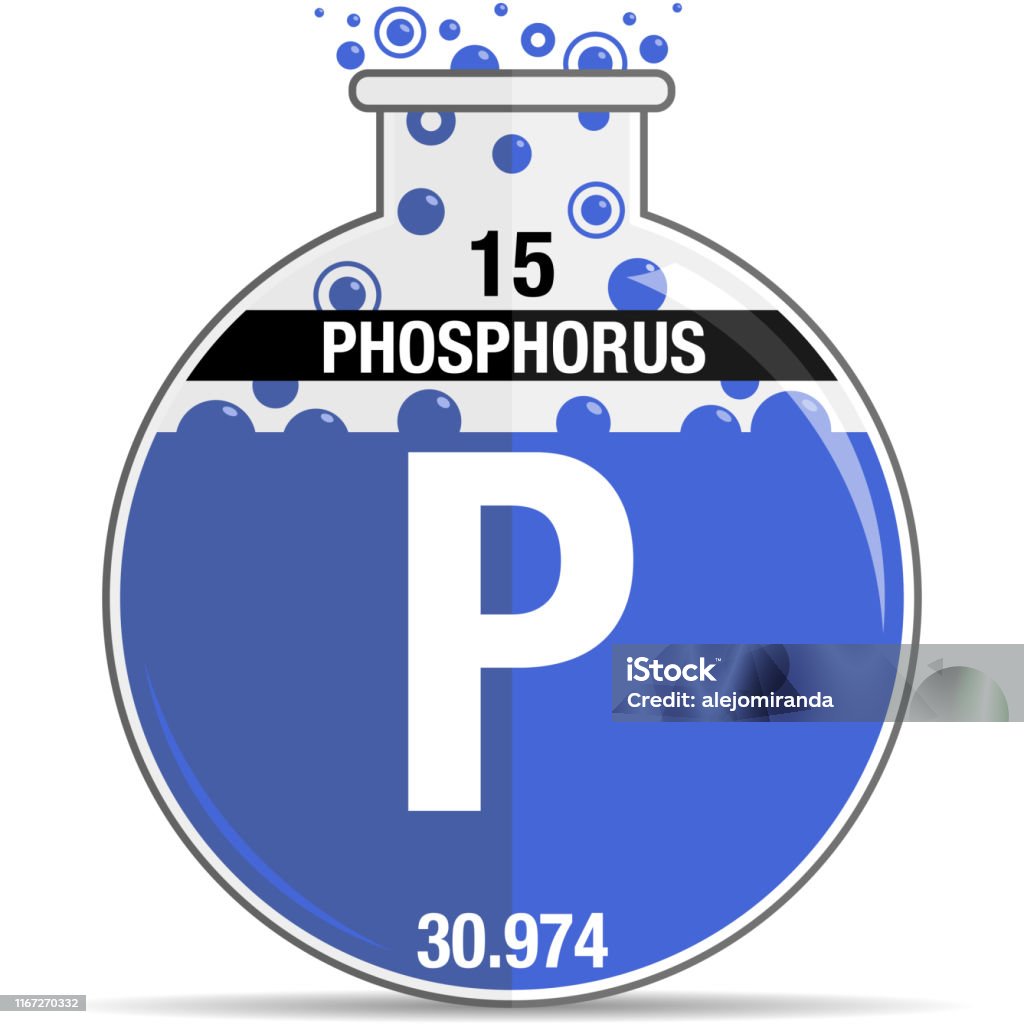 Biểu Tượng Phốt Pho Trên Bình Tròn Hóa Học Phần Tử Số 15 Của Bảng ...