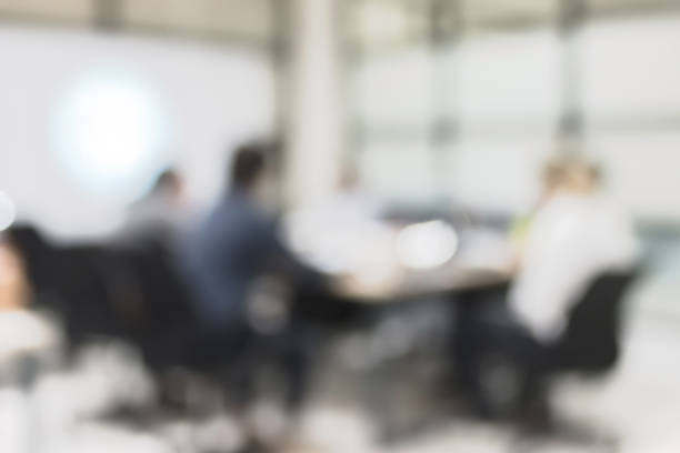 istock Blur office meeting background business people working group in discussion boardroom 1167277407