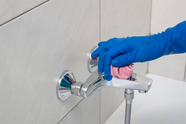 istock Plumbing fixtures cleaning process from limescale 1167278426