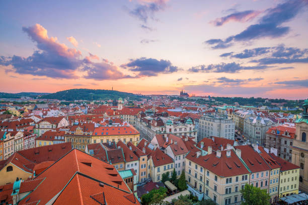 istock Famous iconic image of  Prague city skyline 1167278619