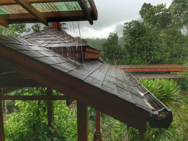 istock Raining over roof of house 1167280434