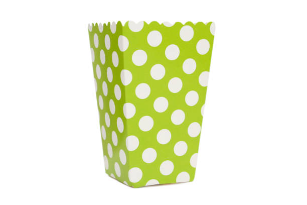 istock Empty box for Popcorn, Fries and Chicken Legs to green with white dot 1167292004