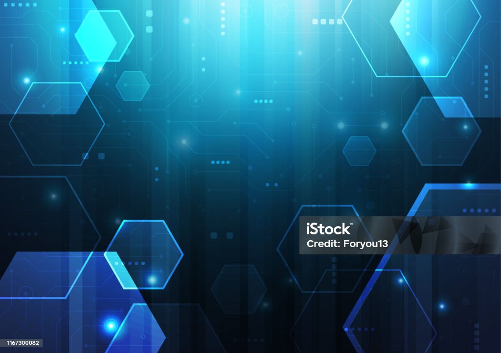High Technology Graphics High Tech Technology Geometric Stock Illustration - Download Image Now ...