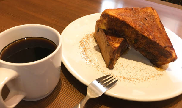 istock Stack of french toast and coffee 1167301785