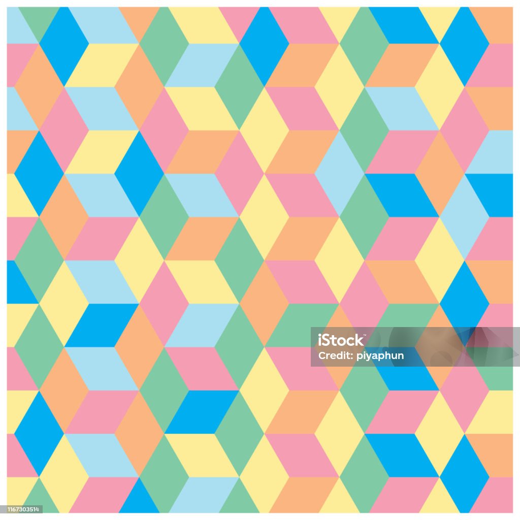 Three Color Polygon Multicolor Polygon Pattern For Background Wallpaper Color Sweets Tone ...