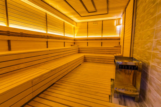 istock Traditional finnish sauna made from wood 1167305799