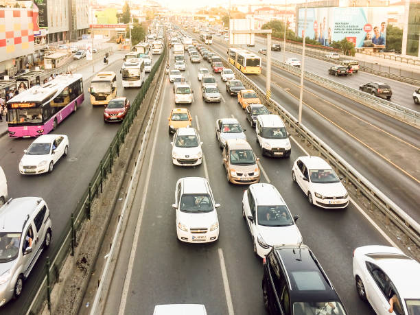 istock Traffic at sunset in Istanbul, Turkey 1167305841