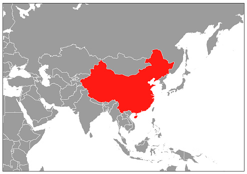 World map on gray base