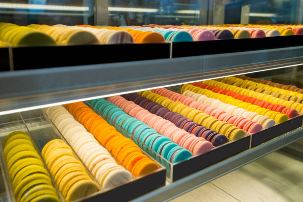 istock mixed french macaron, soft focus 1167310038