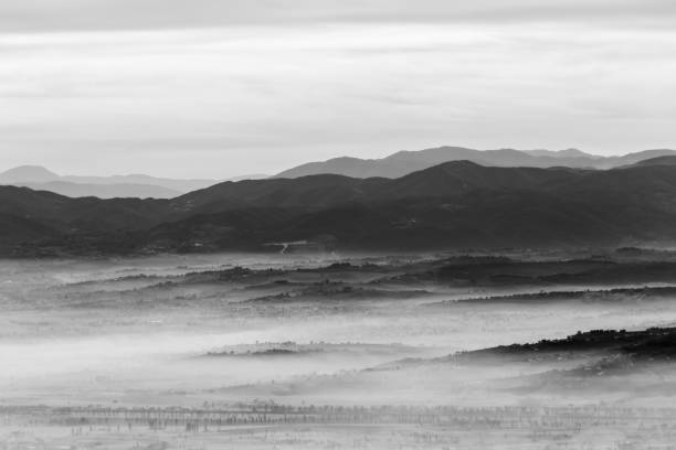 istock A view of Umbria valley with hills and mist 1167314995