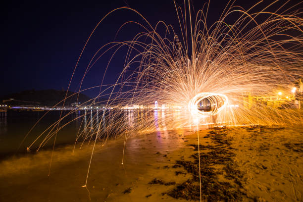 istock Donostia San Sebastian fire sparks night Basque Country 1167325667