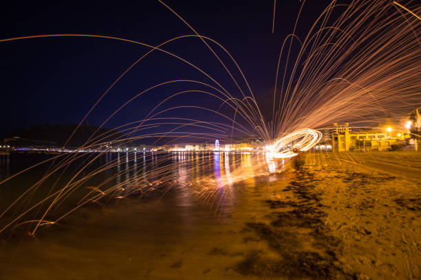 istock Donostia San Sebastian fire sparks night Basque Country 1167326734