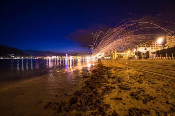 istock Donostia San Sebastian fire sparks night Basque Country 1167327530