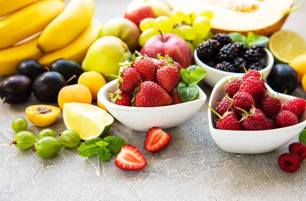 istock Fresh summer fruits and berries 1167327908