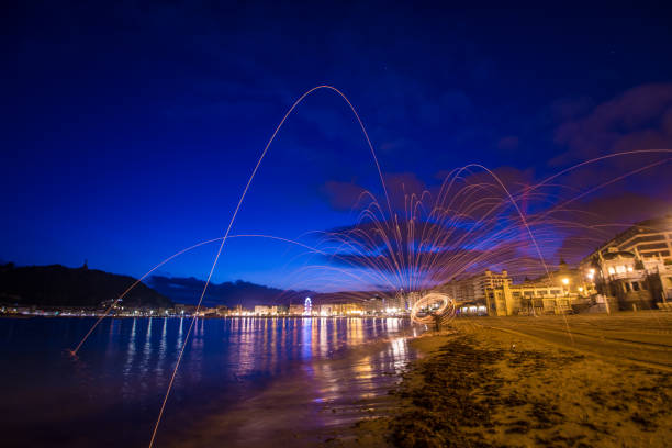 istock Donostia San Sebastian fire sparks night Basque Country 1167328650